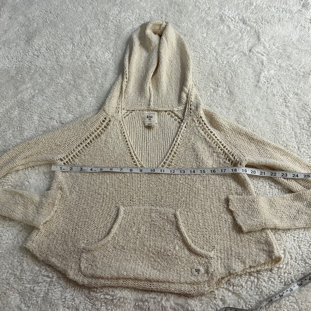 Billabong Womens Cream Crochet Soft Boho Indie Resort Core Sz S Cotton Summer - Picture 4 of 6